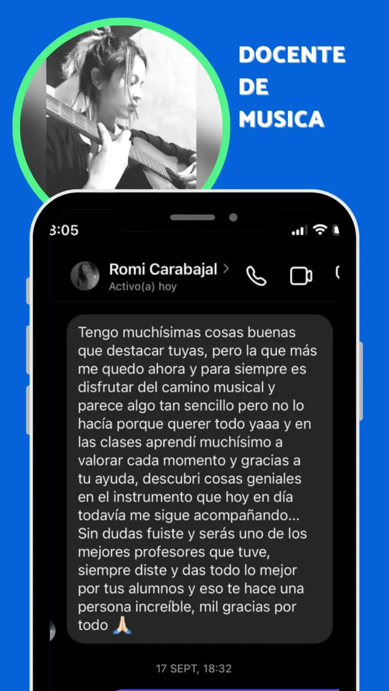 Testimonios de asesorados romina carabajal guitar lab academy